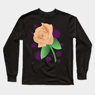 Peach Rose Long Sleeve T-Shirt